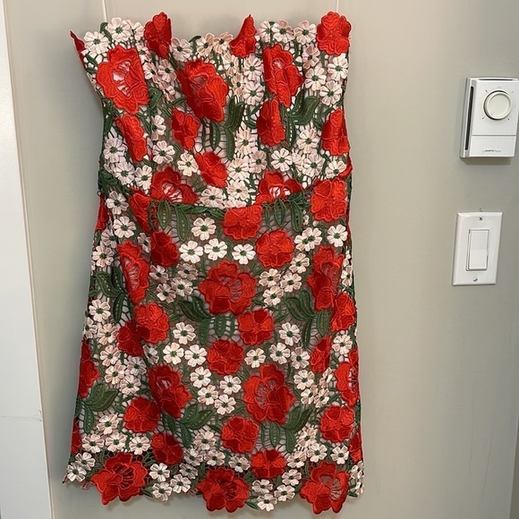 Fashion Nova Red Floral Mini Dress - Picture 5 of 8